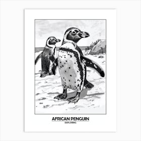 Penguin Exploring Poster 2 Art Print