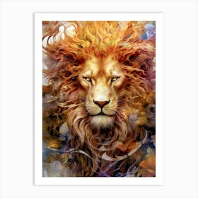 Lion Of The Forest animal Art Print