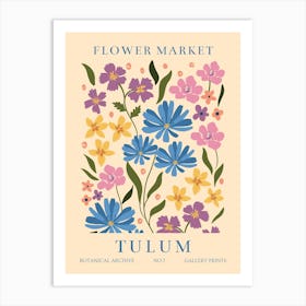 Flower Market Tulum Art Print