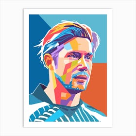 Kevin De Bruyne wpap art style Art Print