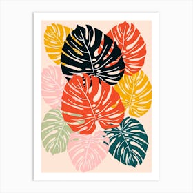 Monstera Leaves Art Print