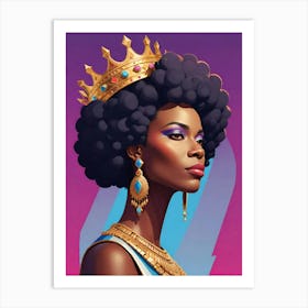 Afro Queen 3 Art Print