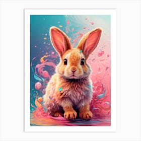 Bunny Painting Art Print