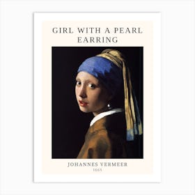 A girl with a pearl earring - Johannes Vermeer Art Print
