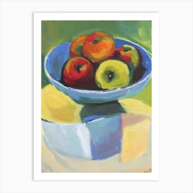 Apple Bowl Of fruit Art Print