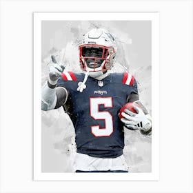 Jabrill Peppers New England Patriots Art Print