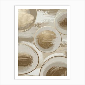 Gold Abstract Painting Art Print