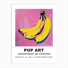 Bananas Pop Art 4 Art Print