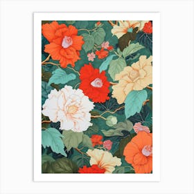 Great Japan Hokusai Japanese Botanical 1 Art Print