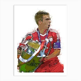 Philipp Lahm Watercolor Art Print