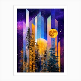 Moon In The Sky Art Print