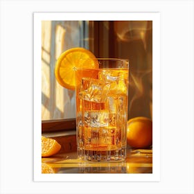 Glass Of Orange Juice 8 Art Print