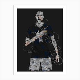 Adrien Rabiot Art Print