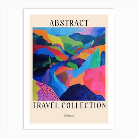 Abstract Travel Collection Poster Colombia 2 Art Print