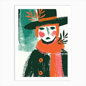 Woman In A Hat 79 Art Print