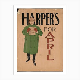 Harper S For April, Edward Penfield Art Print