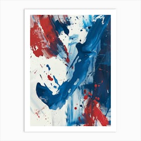 Red White And Blue Art Print