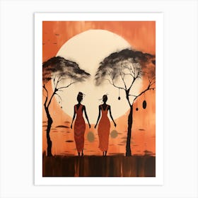 African Women | Boho Style 2 Art Print