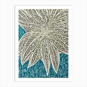 Sea Star (Starfish) II Linocut Art Print