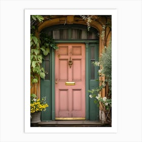 Pink Front Door Art Print