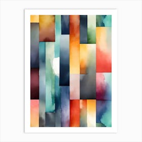 Abstract Watercolor Painting 9 Art Print