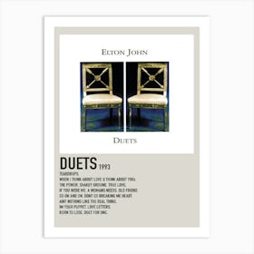 Elton John Duets 1993 Poster 1 Art Print