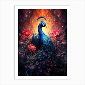 Peacock Art Print