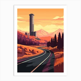 Road In The Mountains Art Print