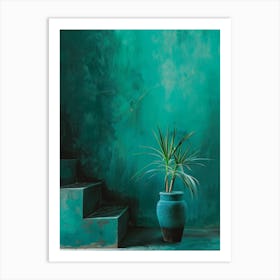 Green Wall Canvas Print Art Print