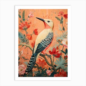 Woodpecker 2 Detailed Bird Painting Art Print