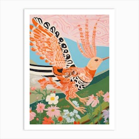 Maximalist Bird Painting Hoopoe 1 Art Print