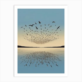 Birds In Flight Canvas Print Art Print