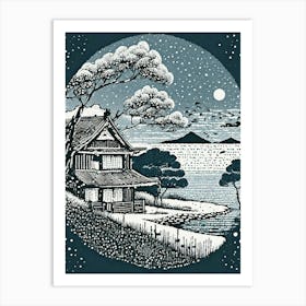 House On The Lake Art Print