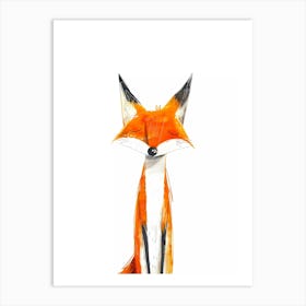 Quirky Fox Art Print