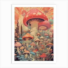 Mushroom Fantasy 4 Art Print