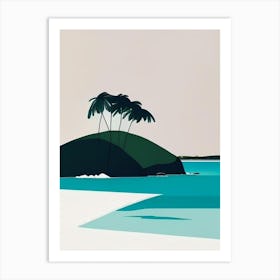 Bequia Island Saint Vincent And The Grenadines Simplistic Tropical Destination Art Print