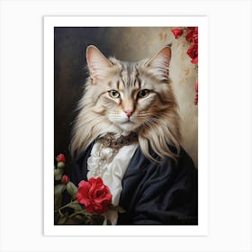 Victorian Cat 1 Art Print