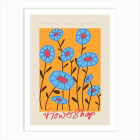 Mexico City Florals Art Print