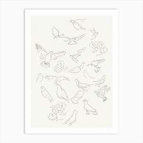 Doves Art Print