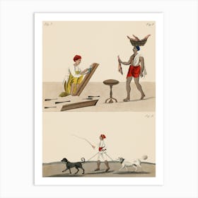 Man And His Dog Art Print