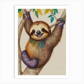 Sloth 37 Art Print