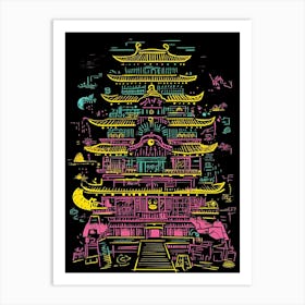 Chinese Pagoda 16 Art Print