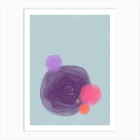 Pastel Harmony: Abstract Wall Art for Modern Spaces Art Print