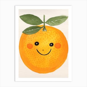 Friendly Kids Orange 1 Art Print