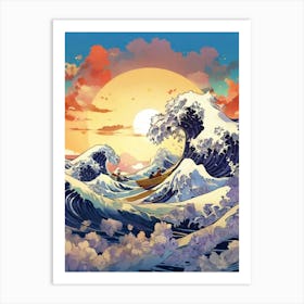 Great Wave Off Kanagawa 4 Art Print