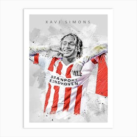 Xavi Simons Drawing Art Print