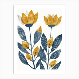 Yellow Flowers 6 Art Print