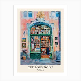 Salzburg Book Nook Bookshop 3 Poster Art Print