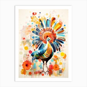 Bird Painting Collage Turkey 4 Art Print