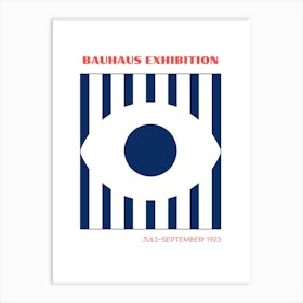 Bauhaus Blue Exhibition 10 Art Print